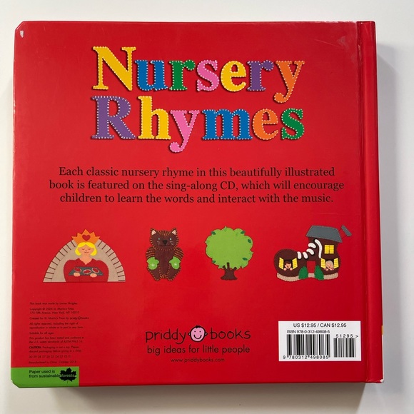 Nursery Rhymes CD and Book Textured Pages - Picture 2 of 4
